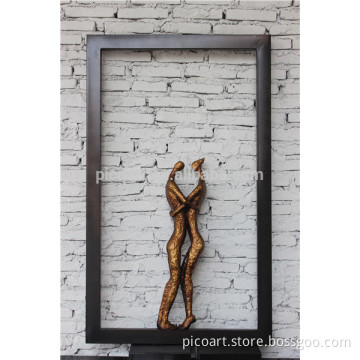 Modern human metal sculpture